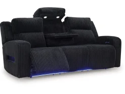 Mor Furniture Reclining Sofas|Sofas|Forest Lake 2 Power Sofa W/ Drop Down Table In Alloy