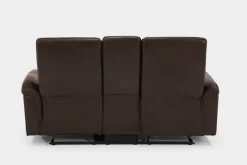 Mor Furniture Reclining Sofas|Loveseats|Forte Reclining Console Loveseat In Dark Brown