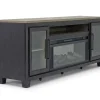 Mor Furniture Fireplace Tv Stands|Fireplaces|Foyland Fireplace Console In Black/Brown