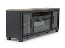 Mor Furniture Fireplace Tv Stands|Fireplaces|Foyland Fireplace Console In Black/Brown