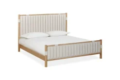 Mor Furniture Upholstered Beds|Beds|Furano Channel Upholstered Panel Bed In Ginger, Full