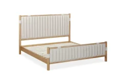 Mor Furniture Upholstered Beds|Beds|Furano Channel Upholstered Panel Bed In Ginger, Full