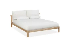 Mor Furniture Bedroom Sets|Furano Upholstered Bed, Dresser, Mirror & 1 Drawer Nightstand In Ginger, Full