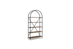 Mor Furniture Bookcases & Library Walls|Galtbury Bookcase In Brown/Black