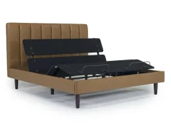 Mor Furniture Adjustable Foundations|Gavin Upholstered Adjustable Foundation Bed In Charcoal, Full