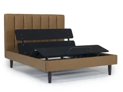 Mor Furniture Adjustable Foundations|Gavin Upholstered Adjustable Foundation Bed In Charcoal, Full
