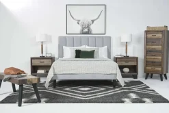 Mor Furniture Adjustable Foundations|Gavin Upholstered Adjustable Foundation Bed In Charcoal, Full