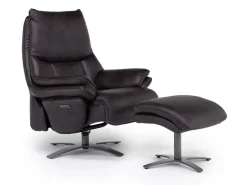 Mor Furniture Chairs|Geneva Chair & Ottoman In Wales Basalt