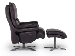 Mor Furniture Chairs|Geneva Chair & Ottoman In Wales Basalt