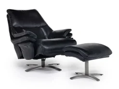 Mor Furniture Chairs|Geneva Chair & Ottoman In Wales Basalt