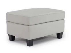 Mor Furniture Ottomans|Genoa Ottoman In Leather Coconut