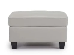 Mor Furniture Ottomans|Genoa Ottoman In Leather Coconut