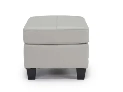 Mor Furniture Ottomans|Genoa Ottoman In Leather Coconut