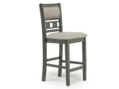 Mor Furniture Round Dining Sets|Counter Height Dining Sets|Gia Counter Height Extendable Round Dining Table & 2 Stools In Gray