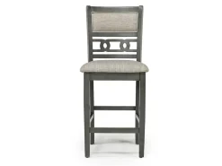 Mor Furniture Round Dining Sets|Counter Height Dining Sets|Gia Counter Height Extendable Round Dining Table & 2 Stools In Gray