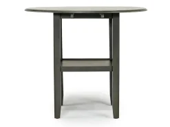 Mor Furniture Round Dining Sets|Counter Height Dining Sets|Gia Counter Height Extendable Round Dining Table & 2 Stools In Gray