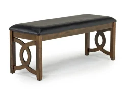 Mor Furniture Dining Benches|Gia Dining Bench In Dark Brown