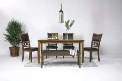 Mor Furniture Dining Benches|Gia Dining Bench In Dark Brown