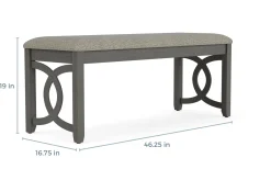 Mor Furniture Dining Benches|Gia Dining Bench In Dark Brown