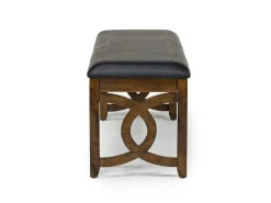 Mor Furniture Dining Benches|Gia Dining Bench In Dark Brown