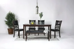 Mor Furniture Dining Benches|Gia Dining Bench In Dark Brown