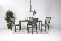 Mor Furniture Seating For 4|Dining Room Sets|Gia Dining Table & 4 Chairs In Dark Brown