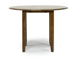 Mor Furniture Seating For 2|Round Dining Sets|Gia Extendable Round Dining Table & 2 Chairs In Dark Brown