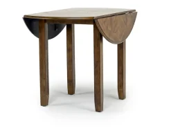 Mor Furniture Seating For 2|Round Dining Sets|Gia Extendable Round Dining Table & 2 Chairs In Dark Brown
