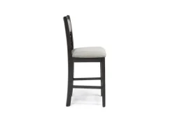 Mor Furniture Seating For 4|Round Dining Sets|Gia Round Counter Height Dining Table & 4 Stools In Gray