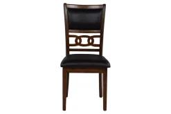 Mor Furniture Seating For 4|Round Dining Sets|Gia Round Dining Table & 4 Chairs In Dark Brown