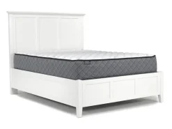 Mor Furniture Bedroom Sets|Grace Panel Bed, Dresser, Mirror & Nightstand In Snowfall, Full