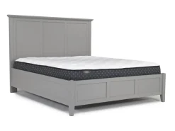 Mor Furniture Bedroom Sets|Grace Panel Bed, Dresser, Mirror & Nightstand In Snowfall, Full