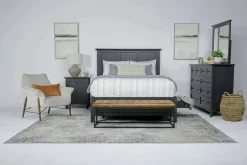Mor Furniture Bedroom Sets|Grace Storage Bed, Dresser, Mirror & Nightstand In Snowfall, Full
