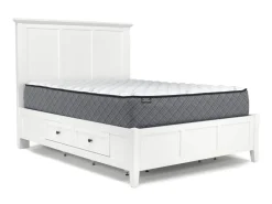 Mor Furniture Bedroom Sets|Grace Storage Bed, Dresser, Mirror & Nightstand In Snowfall, Full
