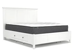 Mor Furniture Bedroom Sets|Grace Storage Bed, Dresser, Mirror & Nightstand In Snowfall, Full