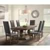 Mor Furniture Seating For 6|Dining Room Sets|Gramercy Dining Table & 6 Tall Back Chairs In Walnut