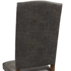 Mor Furniture Dining Chairs|Gramercy Tufted Tall Back Side Chair In Walnut, Set Of 2