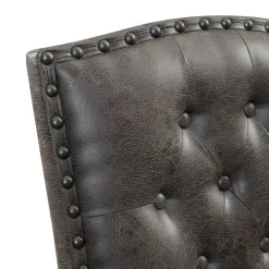 Mor Furniture Dining Chairs|Gramercy Tufted Tall Back Side Chair In Walnut, Set Of 2