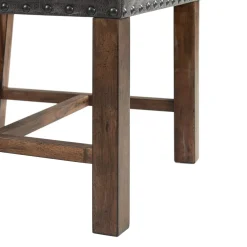 Mor Furniture Dining Chairs|Gramercy Tufted Tall Back Side Chair In Walnut, Set Of 2