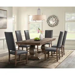 Mor Furniture Dining Chairs|Gramercy Tufted Tall Back Side Chair In Walnut, Set Of 2