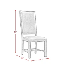 Mor Furniture Dining Chairs|Gramercy Tufted Tall Back Side Chair In Walnut, Set Of 2