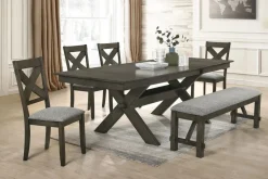 Mor Furniture Dining Tables|Gulliver Dining Table In Rustic Brown