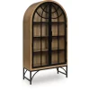 Mor Furniture Tv Stands|Gwenwhich Glass Door Chest In Natural Brown/Black