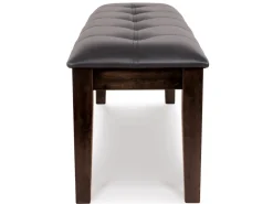 Mor Furniture Dining Benches|Haddigan Dining Bench In Dark Brown