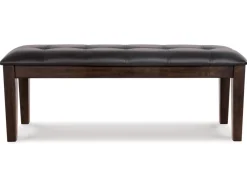Mor Furniture Seating For 6|Dining Room Sets|Haddigan Extendable Dining Table, 4 Chairs & Bench In Dark Brown
