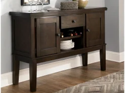 Mor Furniture Sideboards, Buffets & Hutches|Haddigan Server In Dark Brown