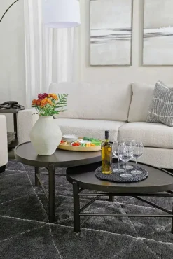 Mor Furniture Coffee Tables|Hadleigh Nesting Coffee Tables In Coffee Bean, Set Of 2