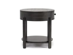 Mor Furniture Sofa & End Tables|Hadleigh Triangular End Table In Coffee Bean
