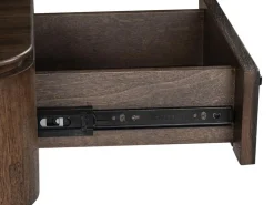 Mor Furniture Sofa & End Tables|Hallie Rectangle End Table In Milk Chocolate/Dark Chocolate