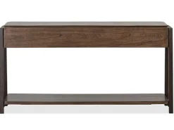 Mor Furniture Sofa & End Tables|Hallie Sofa Table In Milk Chocolate/Dark Chocolate